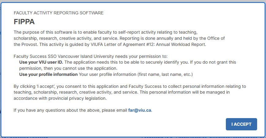 Updated screenshot of FIPPA notice in Watermark